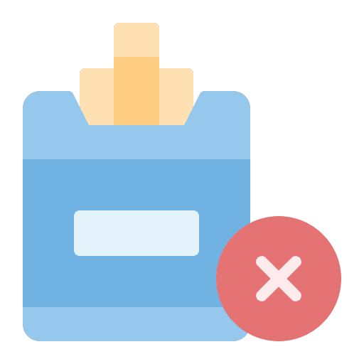 No cigarettes quit smoking signal bad habits icon No cigarettes quit smoking signal bad habits icon