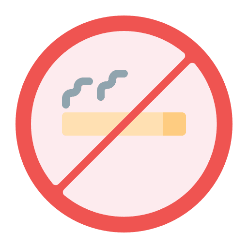 No smoke forbidden signaling cigarette icon No smoke forbidden signaling cigarette icon
