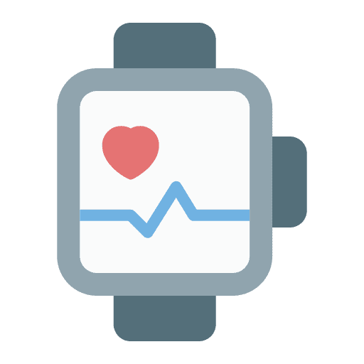 Smartwatch wellness technology medical app icon