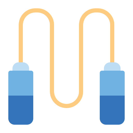 Skipping rope sports and competition jumping rope gym icon Skipping rope sports and competition jumping rope gym icon