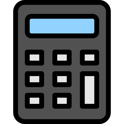 Calculator calculating technological technology icon Calculator calculating technological technology icon