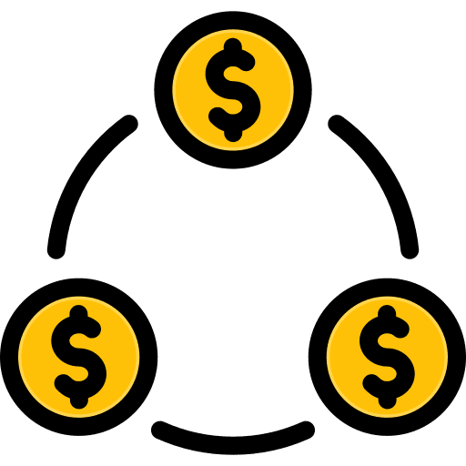 Cycle dollar currency cash flow icon Cycle dollar currency cash flow icon