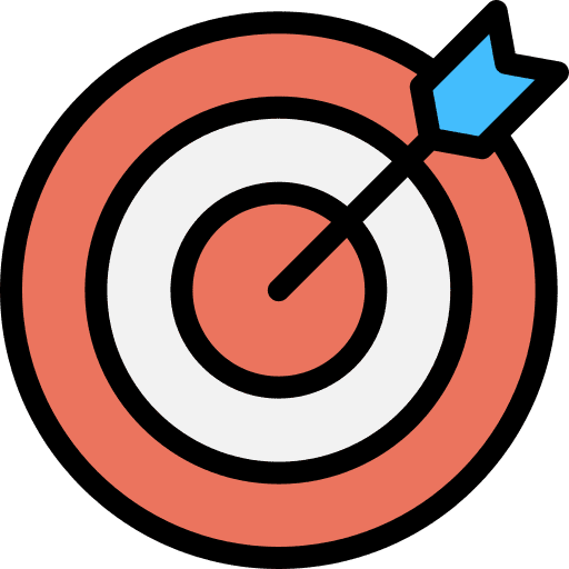 Goal archery target hobbies and free time icon Goal archery target hobbies and free time icon