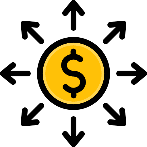 Money cash network business and finance icon