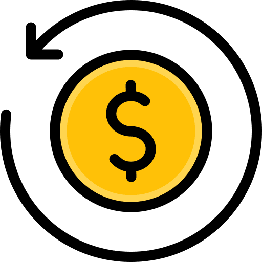 Return on investment return of investment money return on investment icon