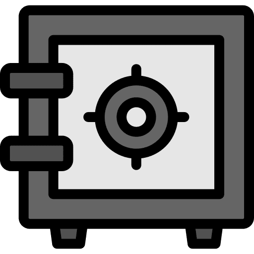 Safebox locker safe box security icon Safebox locker safe box security icon