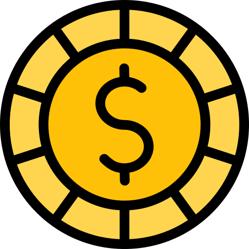 Coin currency business and finance cash icon Coin currency business and finance cash icon