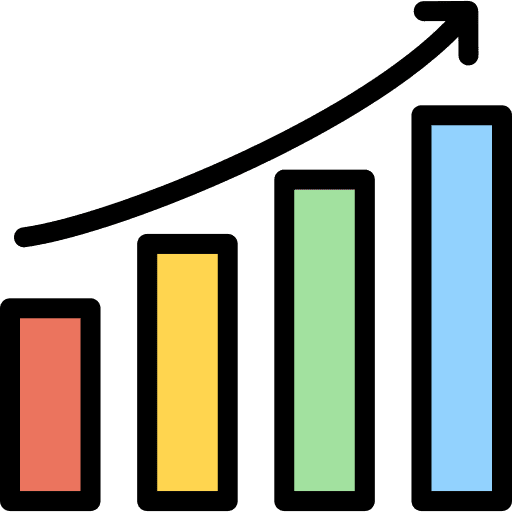 Growth graph diagram graphic arrow icon Growth graph diagram graphic arrow icon