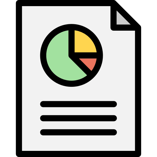 Report statistics document business and finance icon Report statistics document business and finance icon