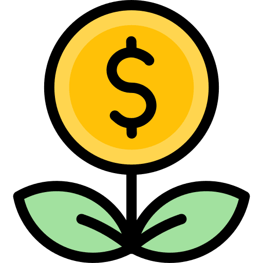 Investment coin growth investment icon Investment coin growth investment icon