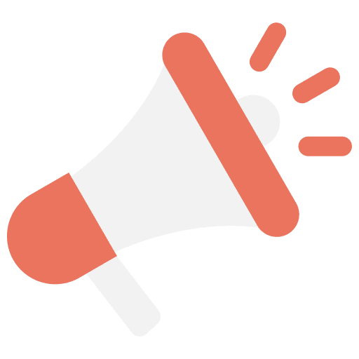 Marketing publicity megaphone advertising icon