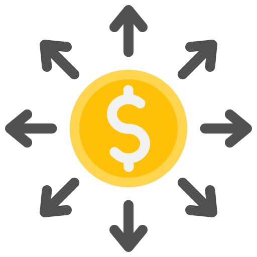 Money currency cash coin icon