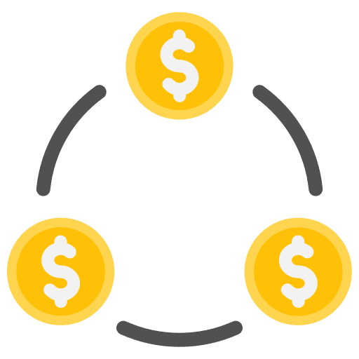 Cycle cash flow cycle bills icon Cycle cash flow cycle bills icon