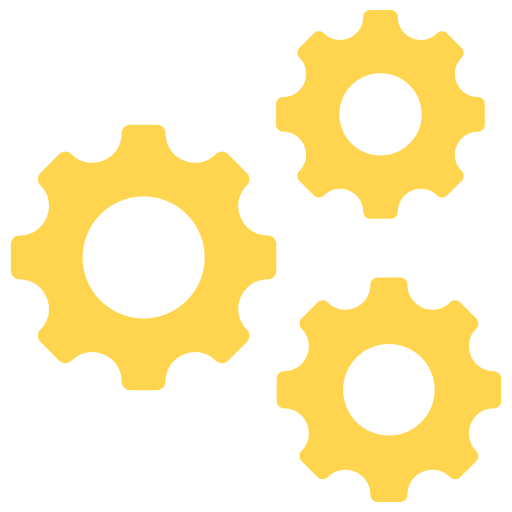 Process metal gear administration settings icon Process metal gear administration settings icon