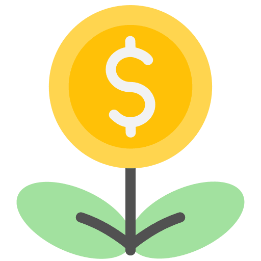 Investment coin business and finance dollar icon Investment coin business and finance dollar icon