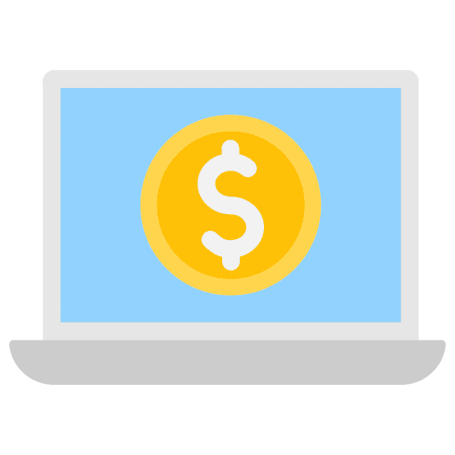 Online payment payment method laptop internet banking icon Online payment payment method laptop internet banking icon