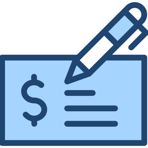 Bank check cheque bank check checking account icon Bank check cheque bank check checking account icon