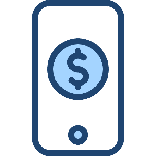 Online money transaction online payment mobile payment icon Online money transaction online payment mobile payment icon