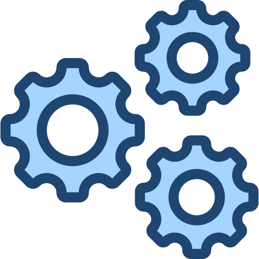 Process administration configuration cogwheels icon Process administration configuration cogwheels icon