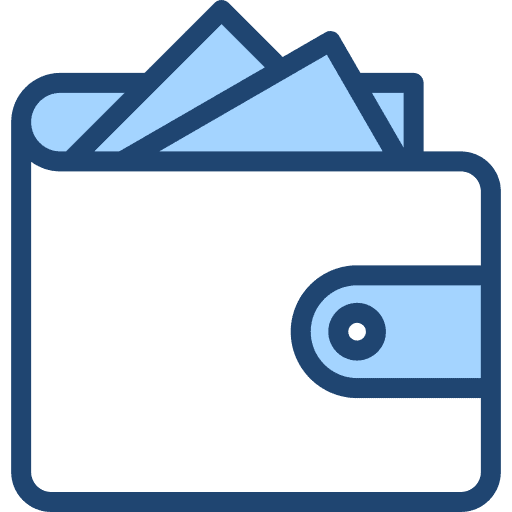 Wallet payment method wallet banknotes icon