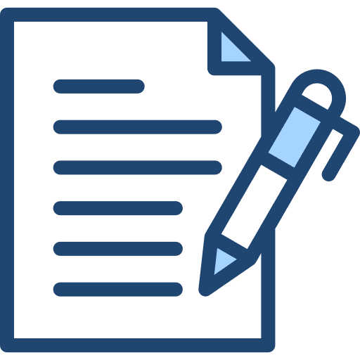 Contract write files and folders pen icon Contract write files and folders pen icon
