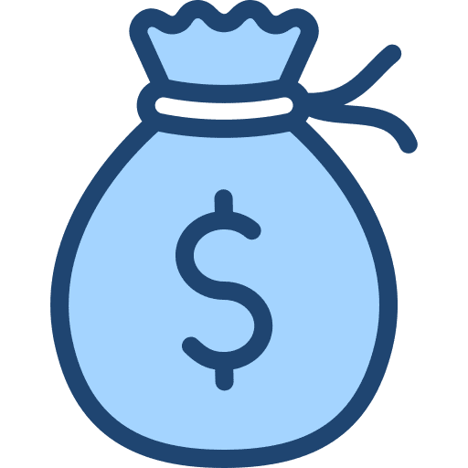Money bag business and finance money bag banking icon Money bag business and finance money bag banking icon