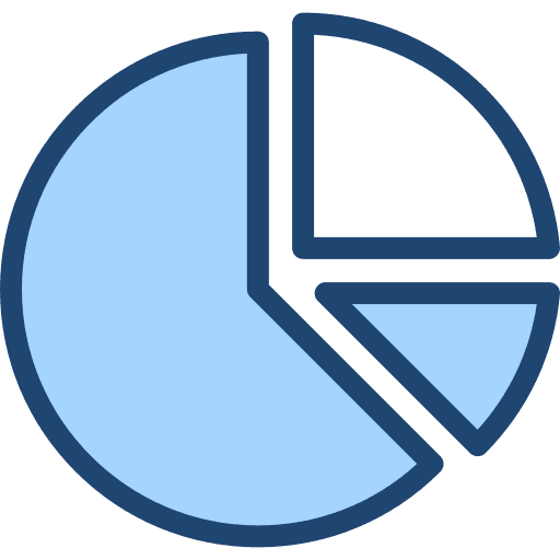 Pie chart marketing statistics pie chart icon Pie chart marketing statistics pie chart icon