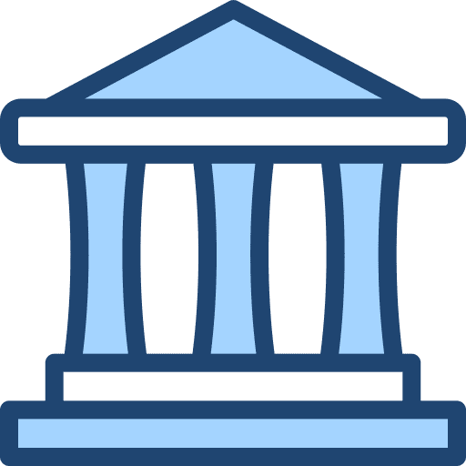 Bank finance building architecture and city icon Bank finance building architecture and city icon