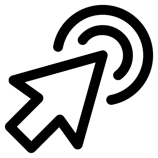 Click left click arrow clicker icon