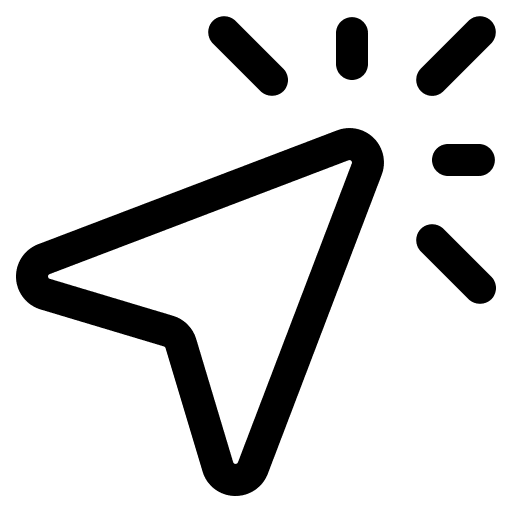 Click pointer clicking click here icon