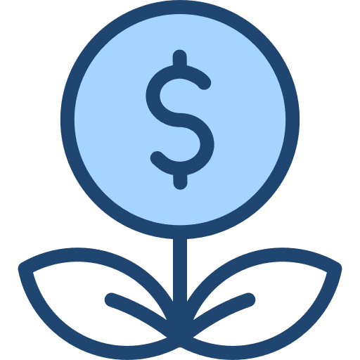 Investment money growth business and finance icon Investment money growth business and finance icon