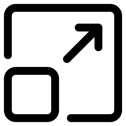 Resize scalable interface maximize icon