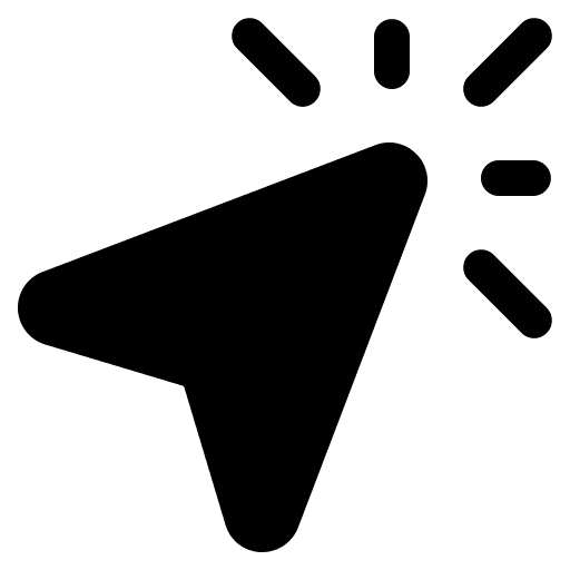 Click click here ui cursor icon