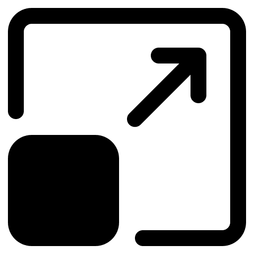 Resize expand interface scalable icon