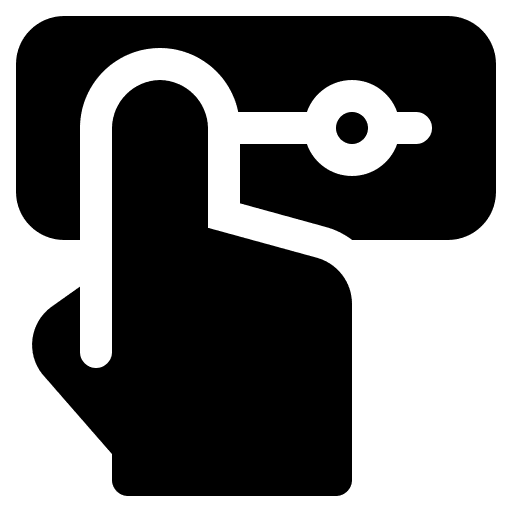Slider hand tick verified icon Slider hand tick verified icon