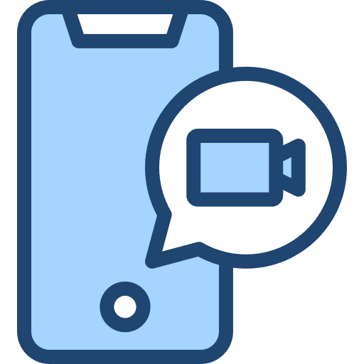 Video call video calling smartphone calling icon