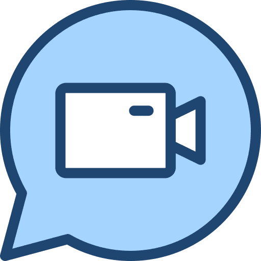 Videocall conversation videoconference conference icon