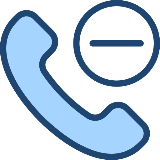 Call contact remove minus icon Call contact remove minus icon