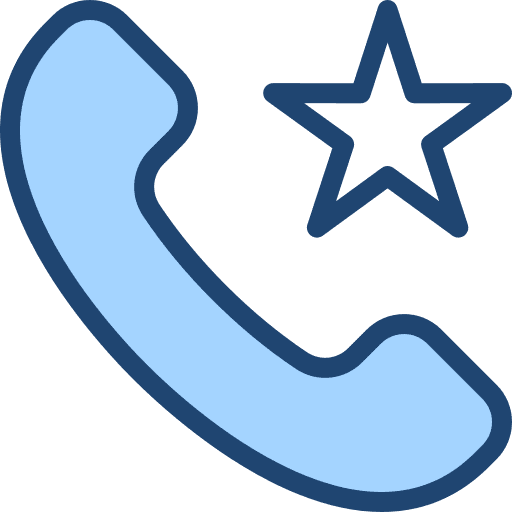 Call star contact conversation icon Call star contact conversation icon