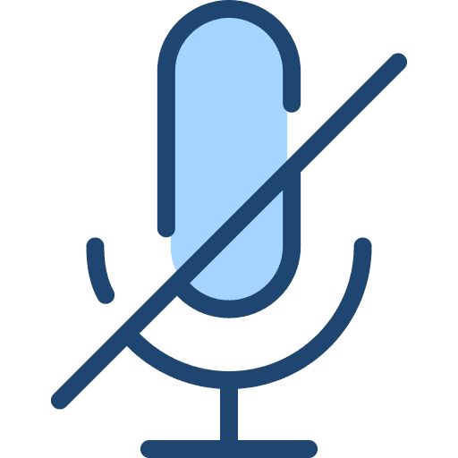 Mute record technology interface icon Mute record technology interface icon