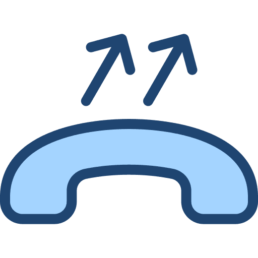 Outgoing call outgoing call communications telephone receiver icon Outgoing call outgoing call communications telephone receiver icon