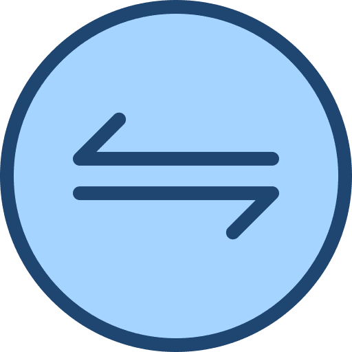 Traffic transfer arrows left right icon Traffic transfer arrows left right icon