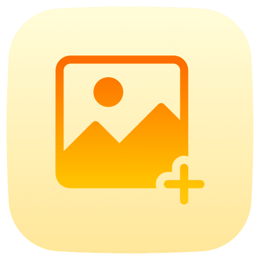 Add image plus sign ui gallery icon