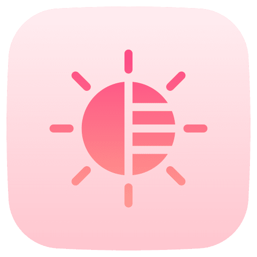 Exposure sun light edit tools icon
