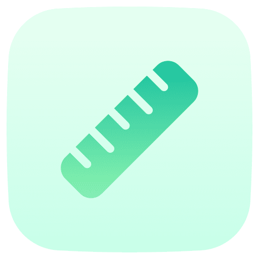 Ruler measure geometry ui icon
