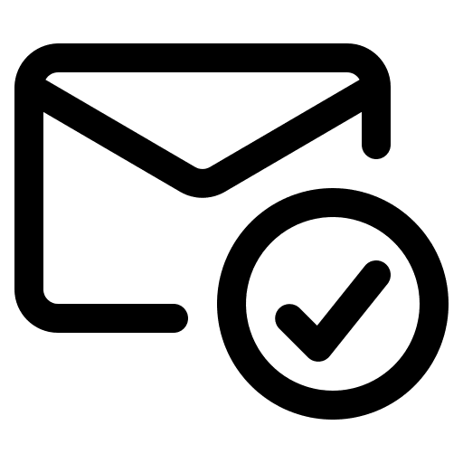 Check ui communications envelope icon