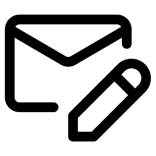 Edit envelope mail edit icon