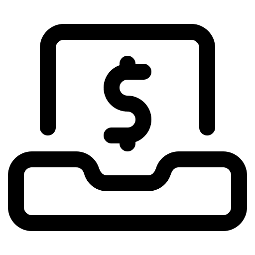 Receipt computer laptop receipt icon Receipt computer laptop receipt icon