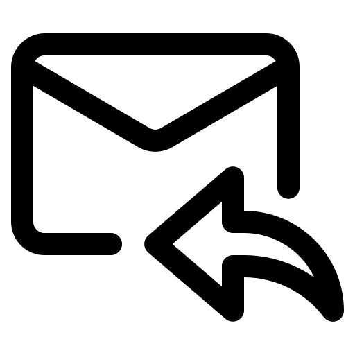 Reply message communications reply icon