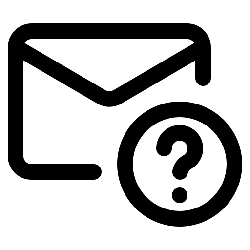 About communications question mark message icon About communications question mark message icon